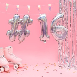 BALLON HASHTAG IRISÉ