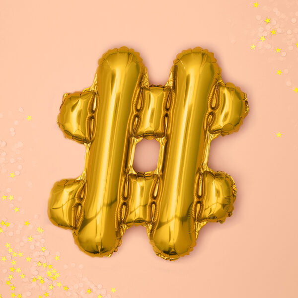 BALLON HASHTAG OR