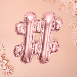BALLON HASHTAG OR ROSE