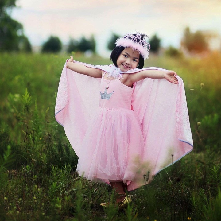 CAPE PRINCESSE ROSE 5-6 ANS