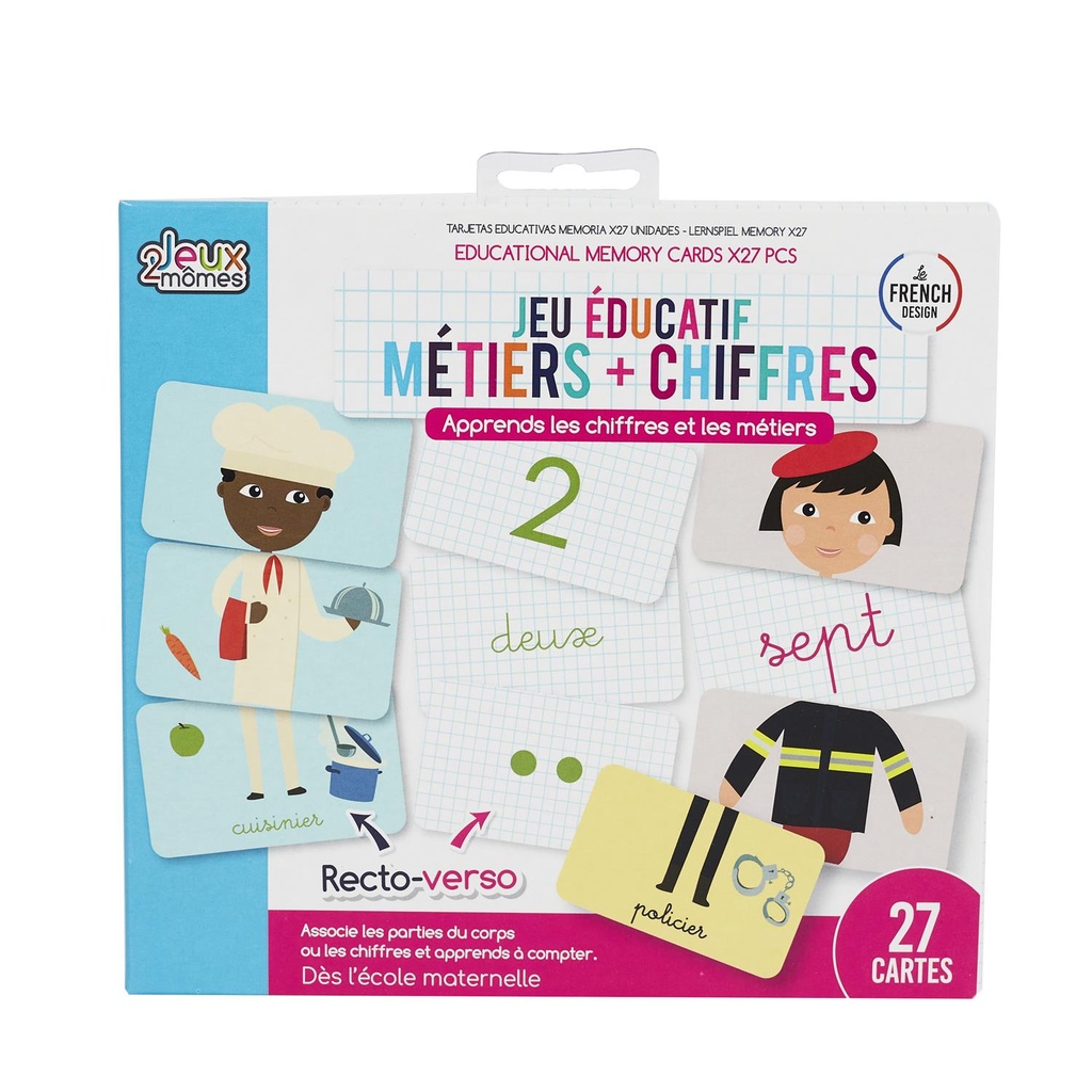 CARTE EDUCATIVE METIERS X27