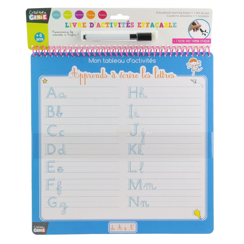 CAHIER EDUCATIF ET FEUTRE X1