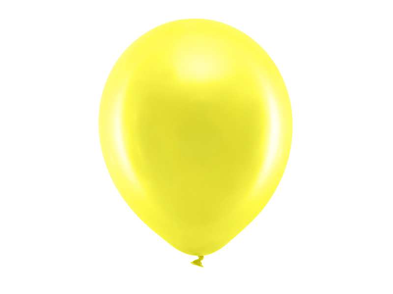 BALLON JAUNE MÉTALLISÉ