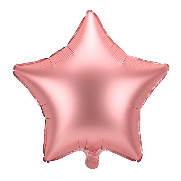 BALLON ALUMINIUM OR ROSE 48CM