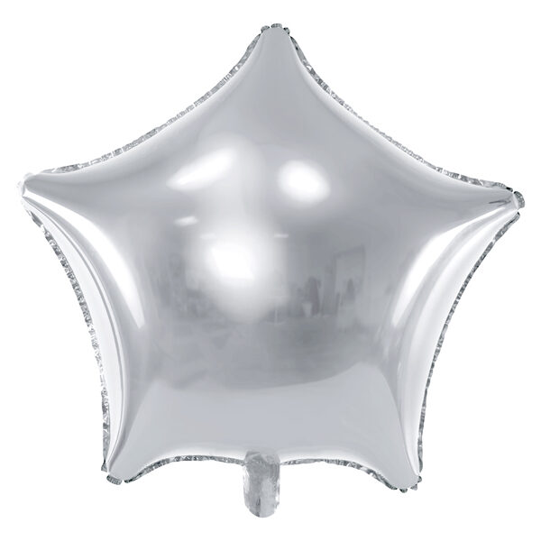 BALLON ALUMINIUM ARGENTÉ 48CM