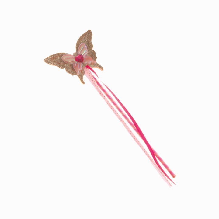 BAGUETTE DE PAPILLON OR ROSE