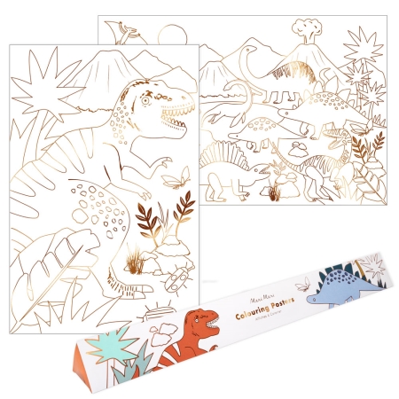 POSTER A COLORIER XL DINOSAURE