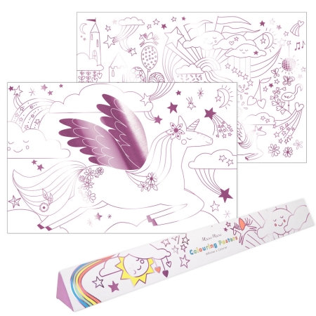 POSTER A COLORIER XL LICORNE