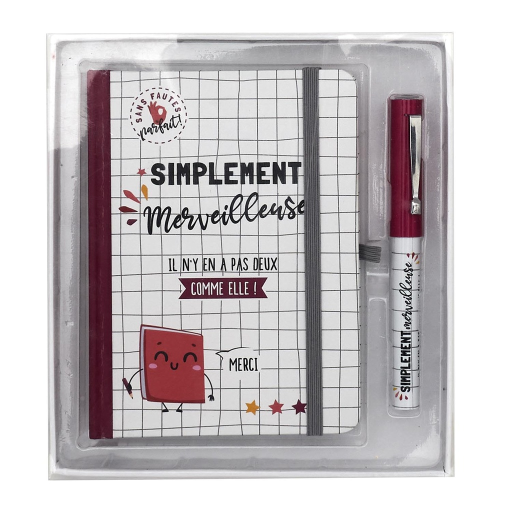 CARNET ET STYLO MERCI MAITRESSE