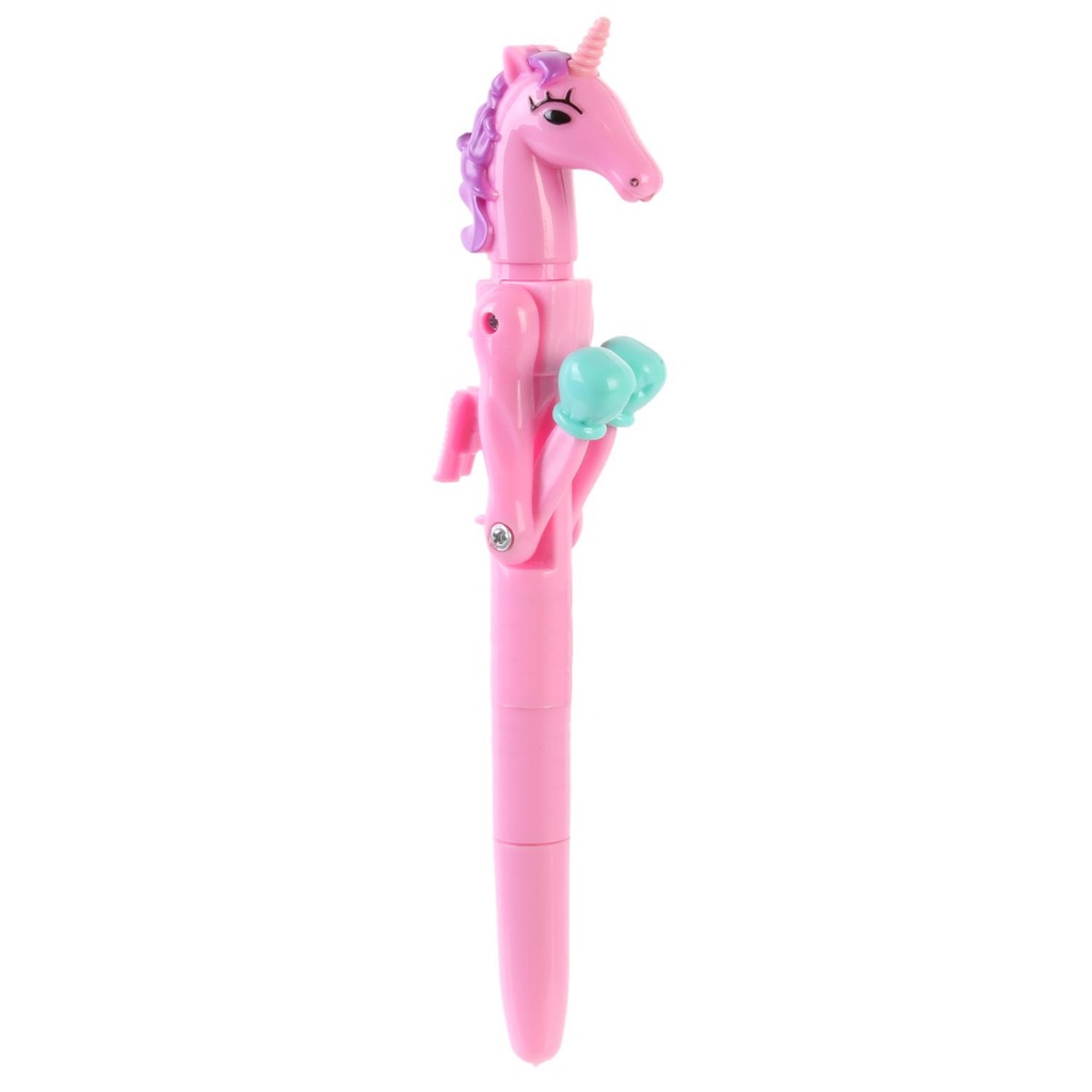 STYLO BOXING LED LICORNE ROSE