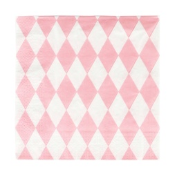 [MLD-SELORO] SERVIETTES LOSANGES ROSES