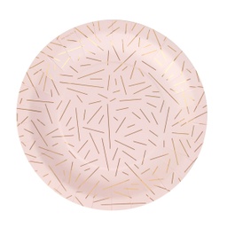 [MLD-ASRAYORO] ASSIETTES RAYONS DORÉS