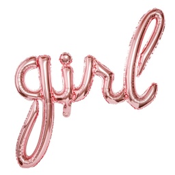 [FB43M-019R] BALLON "GIRL" OR ROSE