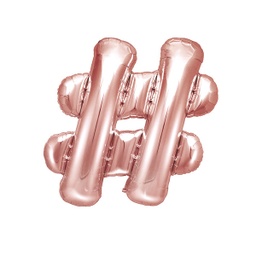 [FB12M-019R] BALLON HASHTAG OR ROSE