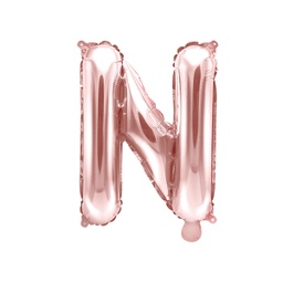 [FB2M-N-019R] BALLON LETTRE « N » OR ROSE 35cm