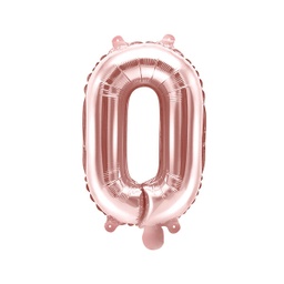 [FB2M-O-019R] BALLON LETTRE « O » OR ROSE 35cm