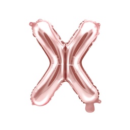 [FB2M-X-019R] BALLON LETTRE « X » OR ROSE 35cm