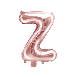 [FB2M-Z-019R] BALLON LETTRE « Z » OR ROSE 35cm