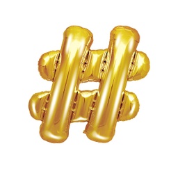 [FB12M-019] BALLON HASHTAG OR