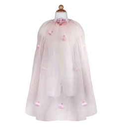 [52715] CAPE DE PRINCESSE ROSE DORÉ 5-6 ANS