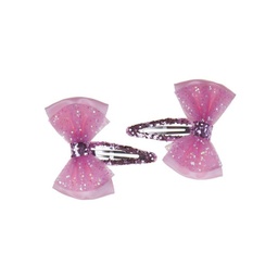 [88061] PINCES À CHEVEUX NOEUD ROSE