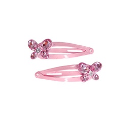 [88013R] PINCES À CHEVEUX PAPILLON ROSE