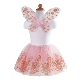 [44115] ENSEMBLE TUTU &amp; AILES OR ROSE 4-6ans