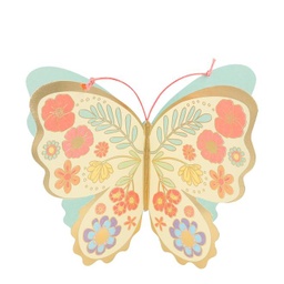 [206200] CARTE PAPILLON FLORAL