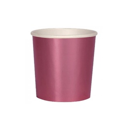 [182044] PETITS GOBELETS ROSE MÉTALLISÉ