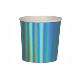 [181999] PETITS GOBELETS BLEU HOLOGRAPHIQUE