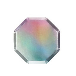 [184582] ASSIETTES ARGENT HOLOGRAPHIQUE