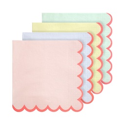 [184969] GRANDES SERVIETTES PASTELS NEON