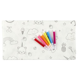 [EA10061LI] NAPPE A COLORIER LICORNE