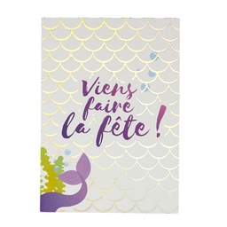 [EA10237] CARTE INVITATION SIRENE