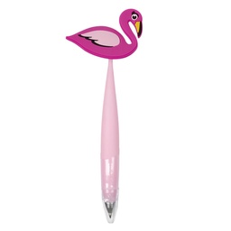 [EC5168FR] STYLO EMBOUT FANTAISIE FLAMANT ROSE
