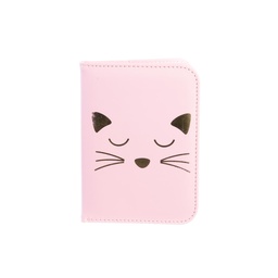[VO1311RO] PROTEGE PASSEPORT CHAT ROSE