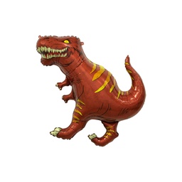 [EA10019MA] BALLON ALUMINIUM DINOSAURE MARRON